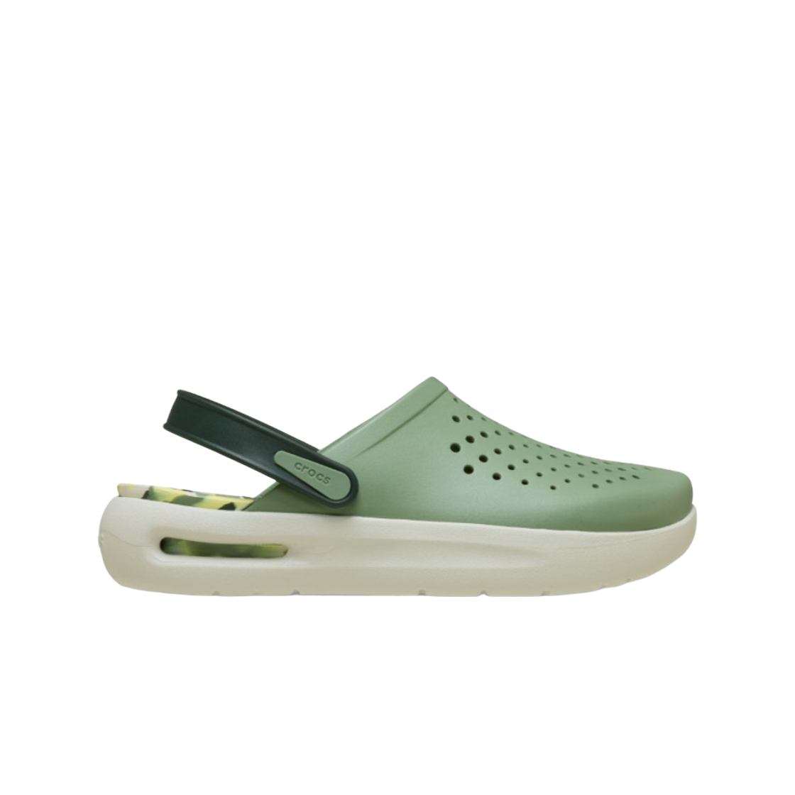 212043-308 Crocs Inmotion Marbled Clog Moss