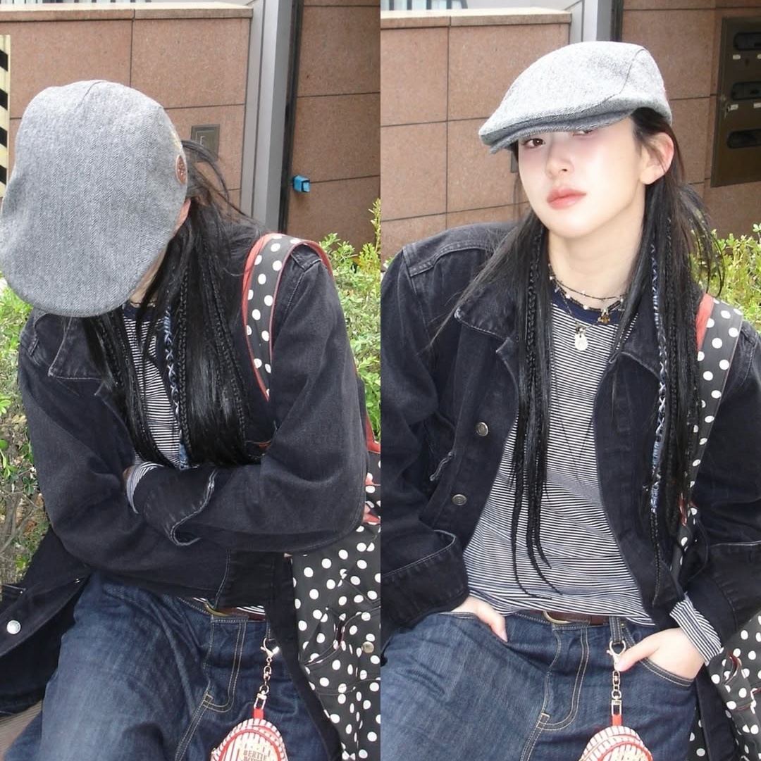 ersco Denim Chore Jacket Black 착용 스타일 - 3