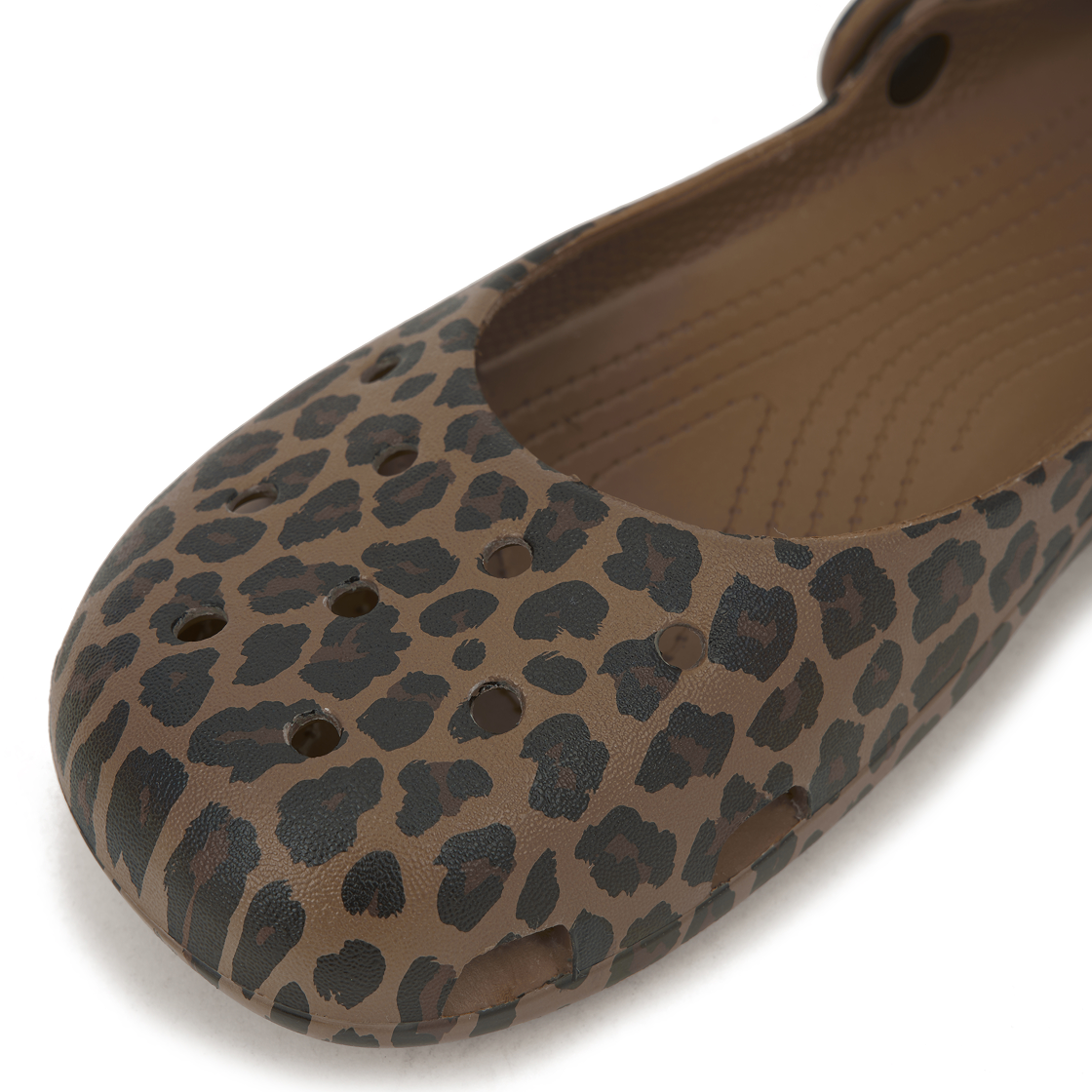 (W) 크록스 클래식 애니멀 발레 세피아 레오파드((W) Crocs Classic Animal Ballet Sepia Leopard) - 7