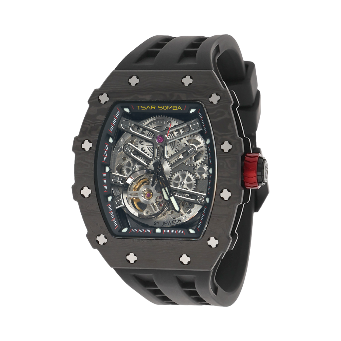 TB8208CF-38 Tsar Bomba Elemental Carbon Fiber Automatic TB8208CF-38 Cool Black