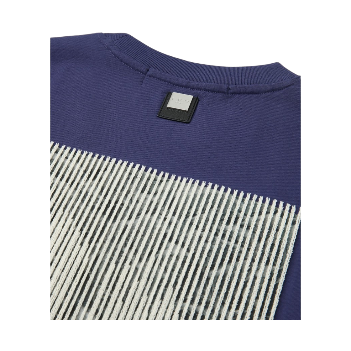 이로 질감 아트워크 반팔 티셔츠 블루(Iro Textured Artwork Short Sleeve T-Shirt Blue) - 5