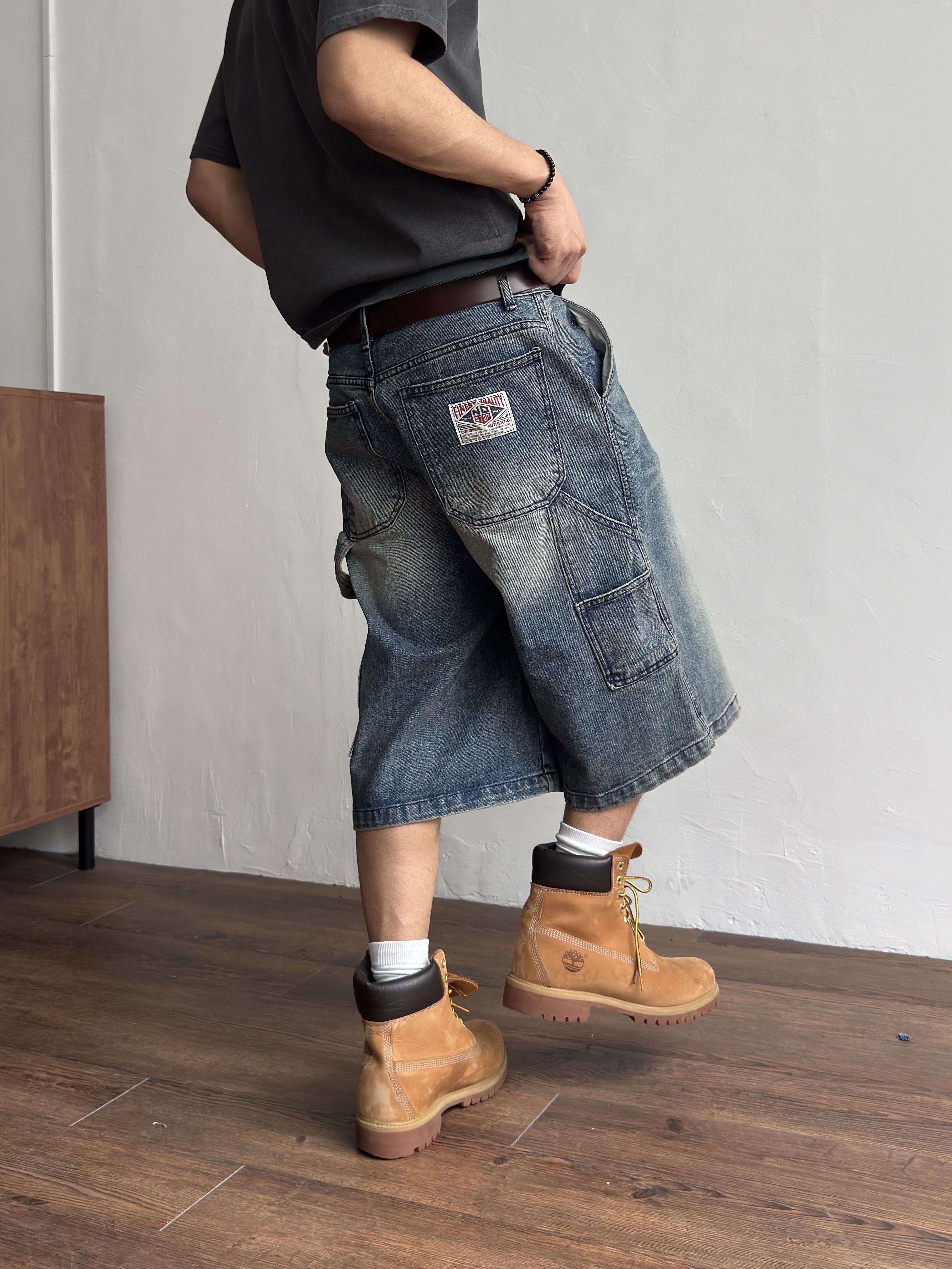 Timberland Premium 6 inch Waterproof Boot Wheat Nubuck - Wide 착용 스타일