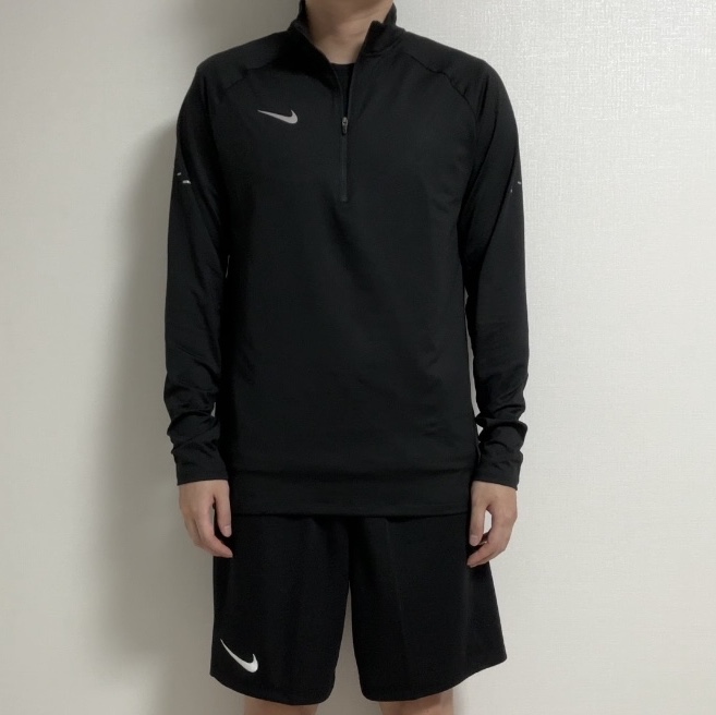 Nike Stride Dri-Fit 1/4 Zip Running Top Black- Asia, Nike Dri-Fit Park 3 Shorts Black (Bundle of 2) 착용 스타일 - 3