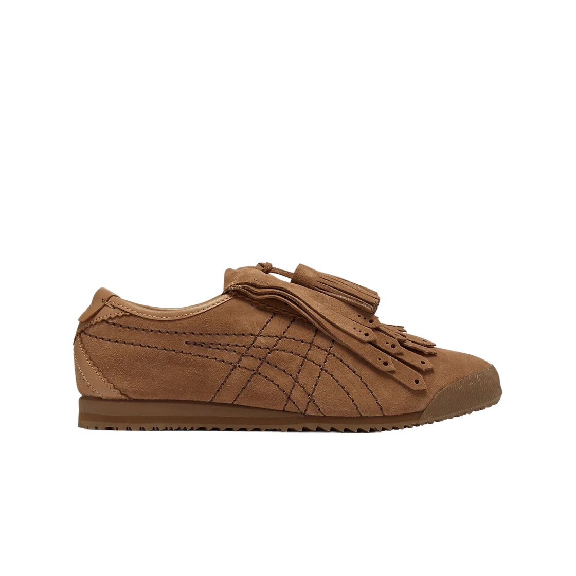 1183C576-200 Onitsuka Tiger Mexico 66 Fringe Mocha Brown Dark Brown