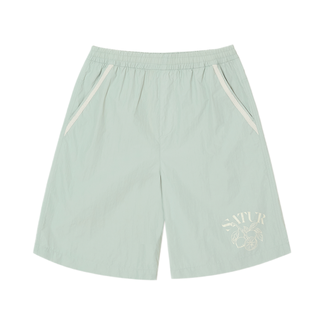 세터 시트론 그래픽 나일론 버뮤다 팬츠 그린(SATUR Citron Graphic Nylon Bermuda Pants Green)