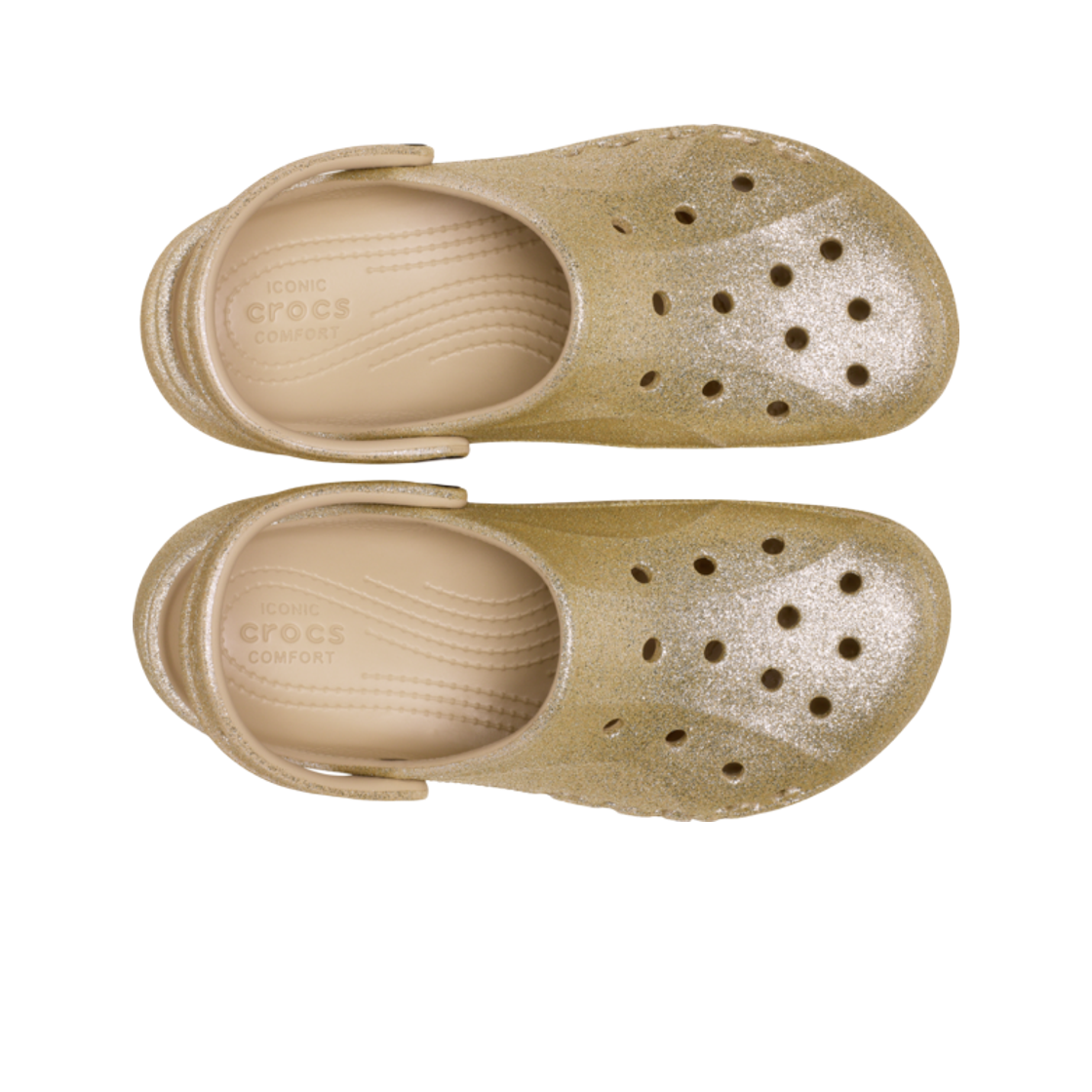 (W) 크록스 바야 플랫폼 글리터 클로그 차이((W) Crocs Baya Platform Glitter Clog Chai) - 2