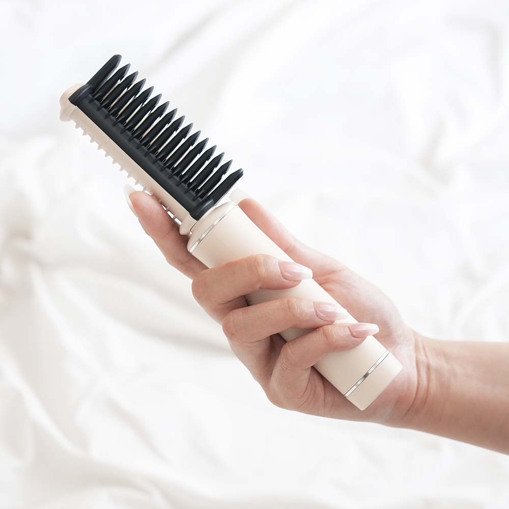 오브룸 무선 빗 고데기 미니 뿌리 볼륨 앞머리 뽕 휴대용 매직기 OV-HS22(OVROOM Wireless Hair Straightener Brush Mini: Portable Root & Bangs Volumizer (OV-HS22)) - 4