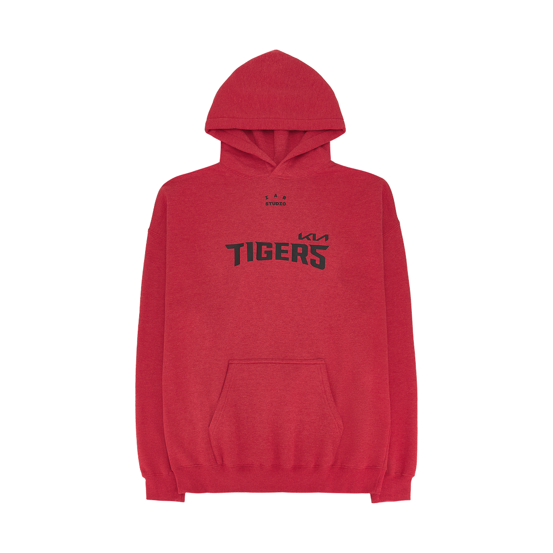 기아 타이거즈 x 아이앱 스튜디오 미디어데이 후드 레드(Kia Tigers x IAB Studio Media Day Hoodie Red) - 1