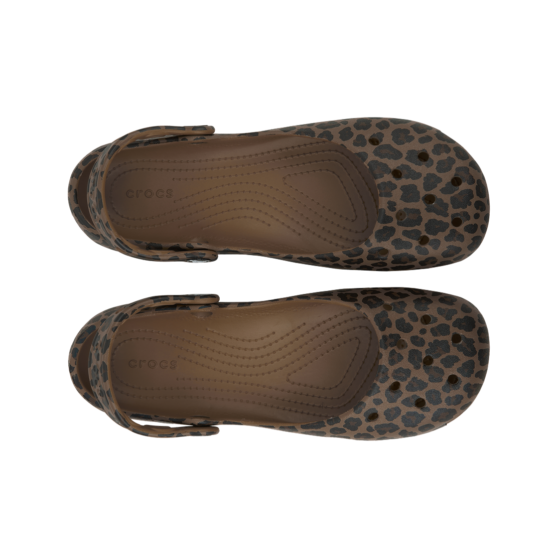 (W) 크록스 클래식 애니멀 발레 세피아 레오파드((W) Crocs Classic Animal Ballet Sepia Leopard) - 5