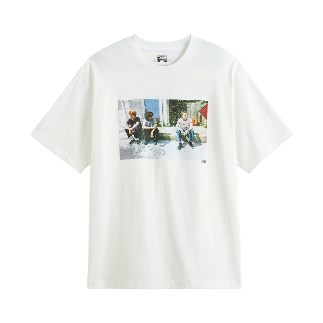 반스 x 아티바 제퍼슨 x 에릭 헤이즈 스케이트 커브 크루 숏슬리브 티셔츠 화이트(Vans x Atiba Jefferson x Eric Haze Skate Curve Crew Short Sleeve T-Shirt White) - 1