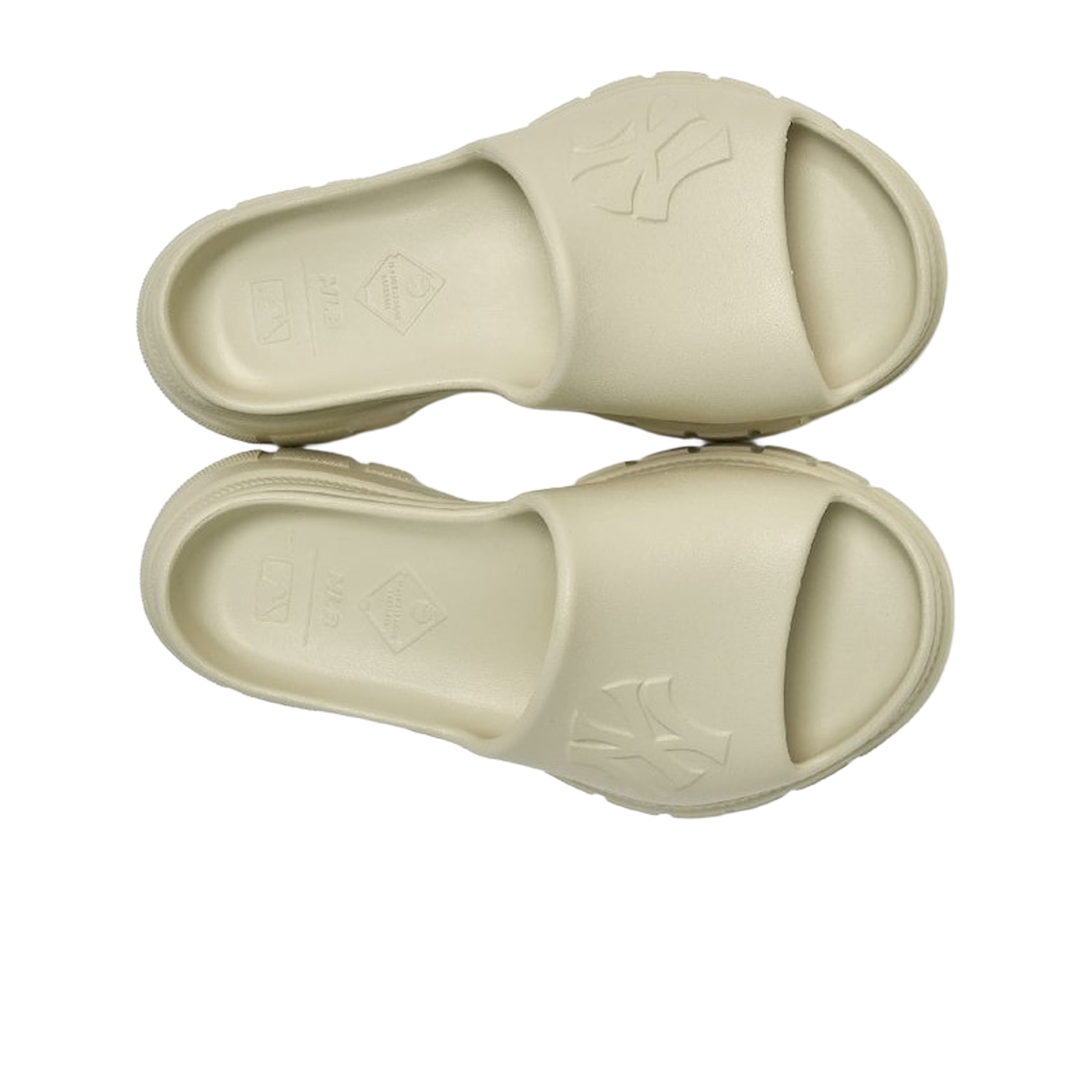(W) MLB 페퍼 슬라이드 뉴욕 양키스 크림((W) MLB Pepper Slide New York Yankees Cream) - 2