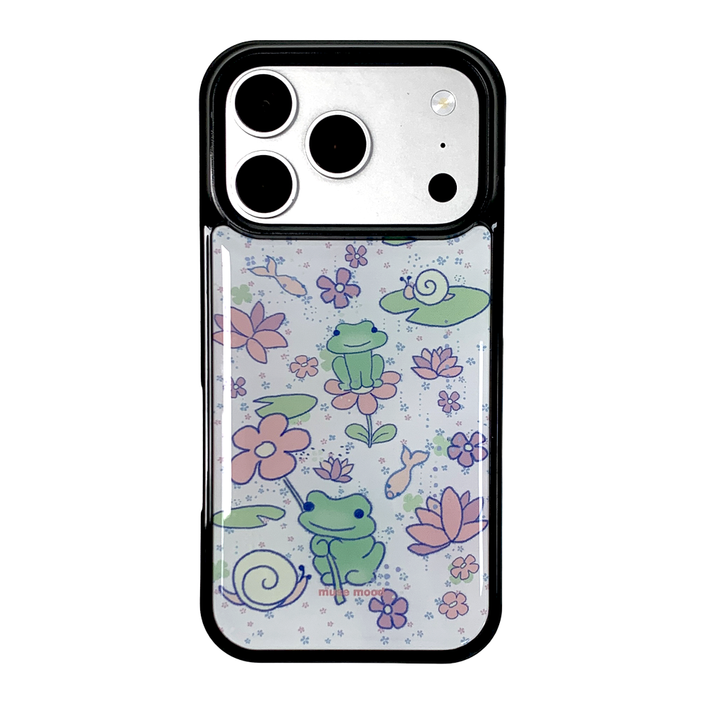 뮤즈무드 프로그 폰드 에폭시 휴대폰 케이스(Musemood Frog Pond Epoxy Phone Case)