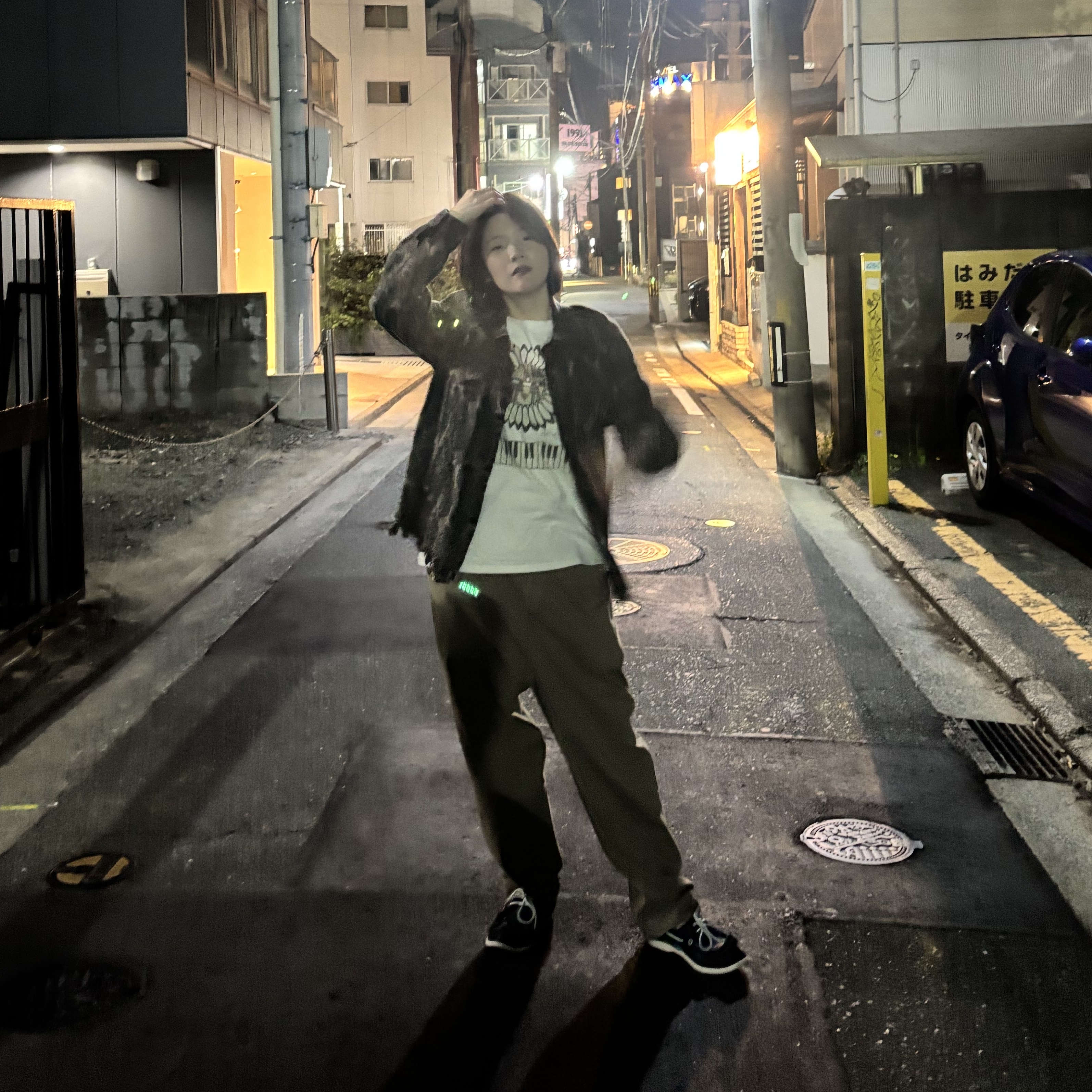 Kapital 20 Jersey Sleeveless Big-T Piano & Sun Face Kinari 착용 스타일 - 1