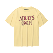 Thevinylhouse Adults Only Tee Yellow