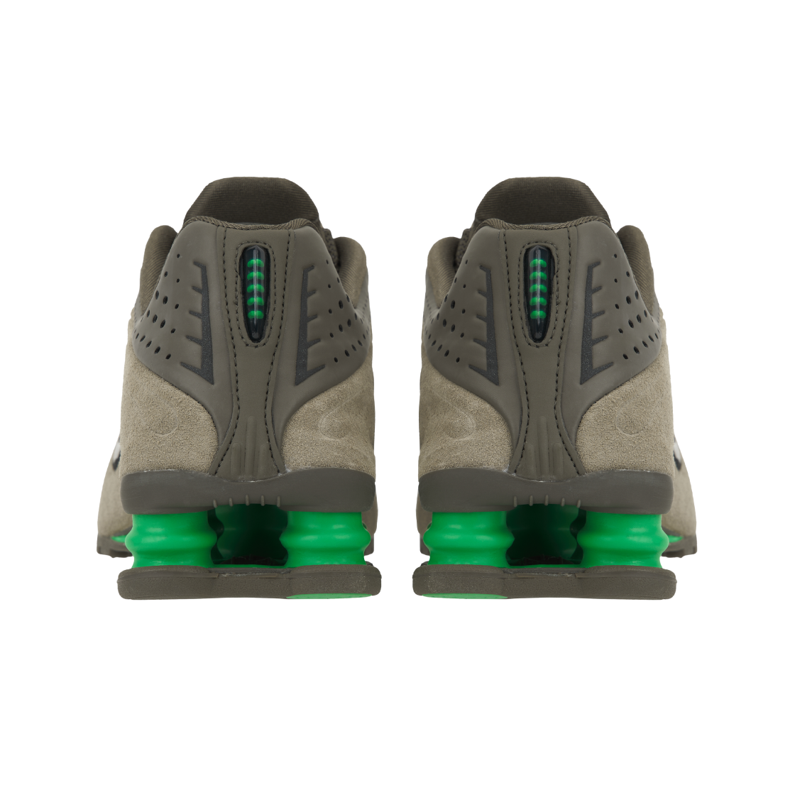 (W) 나이키 샥스 R4 올리브 카키 그린 쇼크((W) Nike Shox R4 Olive Khaki Green Shock) - 6