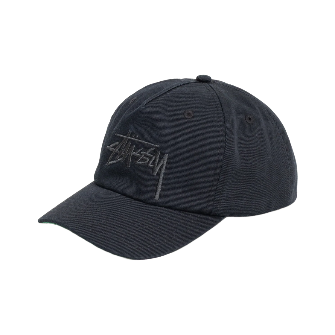 스투시 미드 뎁스 빅 스탁 스냅백 네이비 이클립스(Stussy Mid-Depth Big Stock Snapback Navy Eclipse) - 2