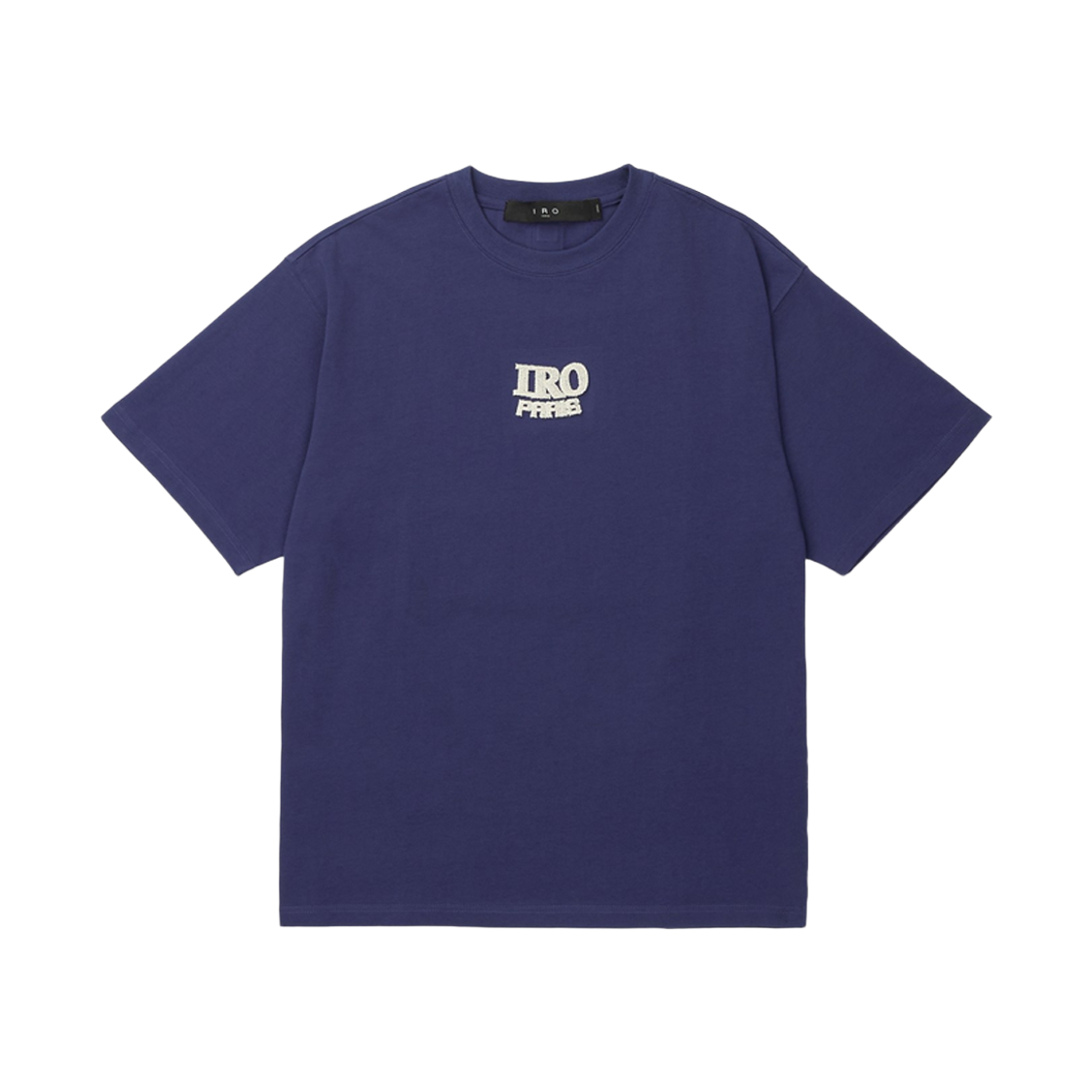 이로 질감 아트워크 반팔 티셔츠 블루(Iro Textured Artwork Short Sleeve T-Shirt Blue) - 1