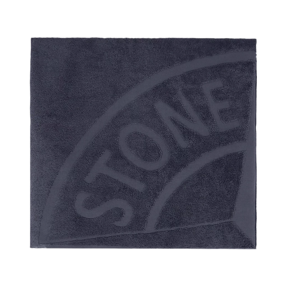 스톤 아일랜드 9700001 코튼 테리 비치 타월 비치 타월 토날 컴퍼스 로고 블루 그레이 - 26SS(Stone Island 9700001 Cotton Terry Beach Towel Beach Towel with Tonal Compass Logo Blue Grey - 26SS)