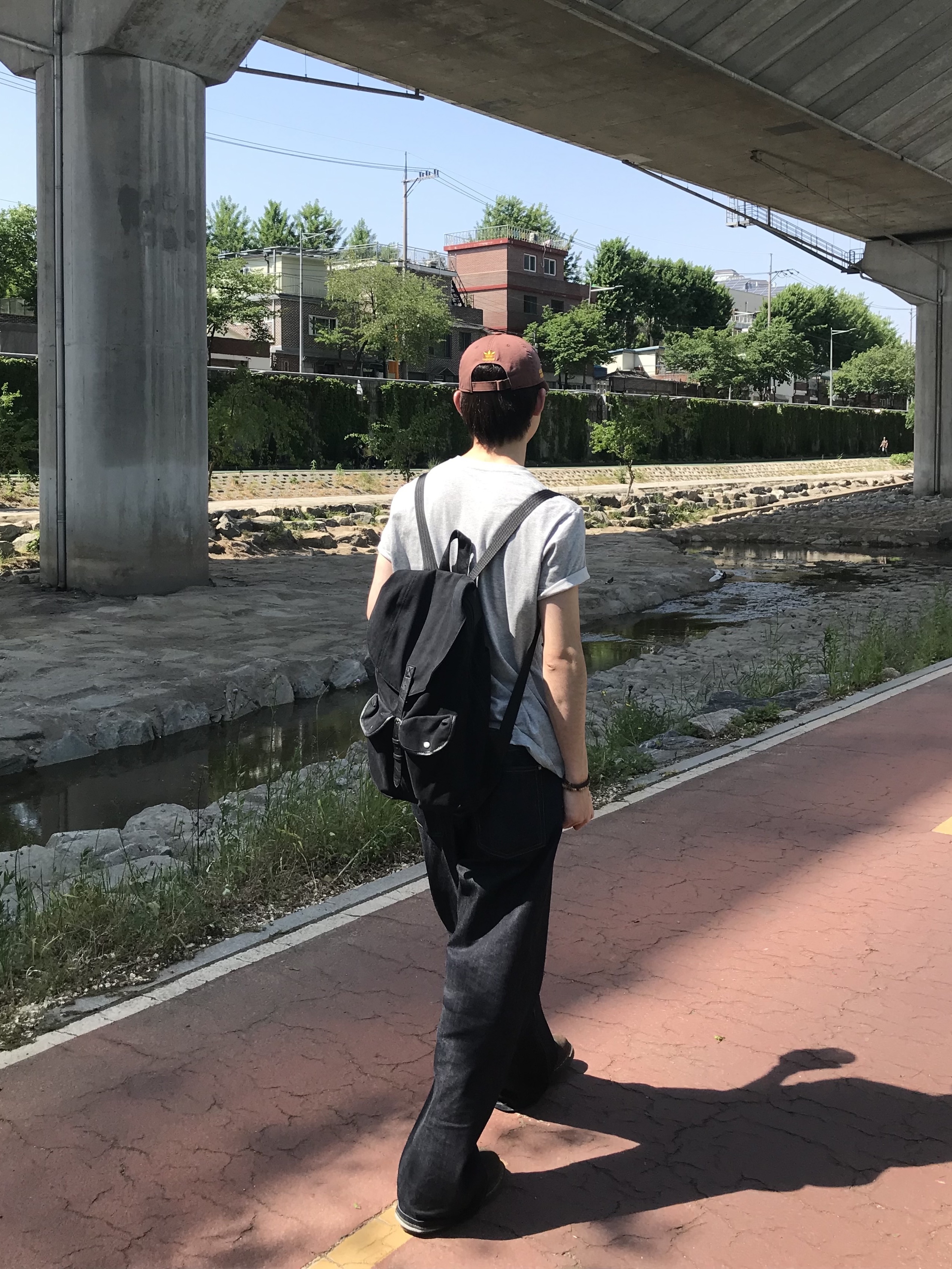 Casio LTP-V007L-9B, Dr. Martens 1461 Crazy Horse Dark Brown 착용 스타일 - 4