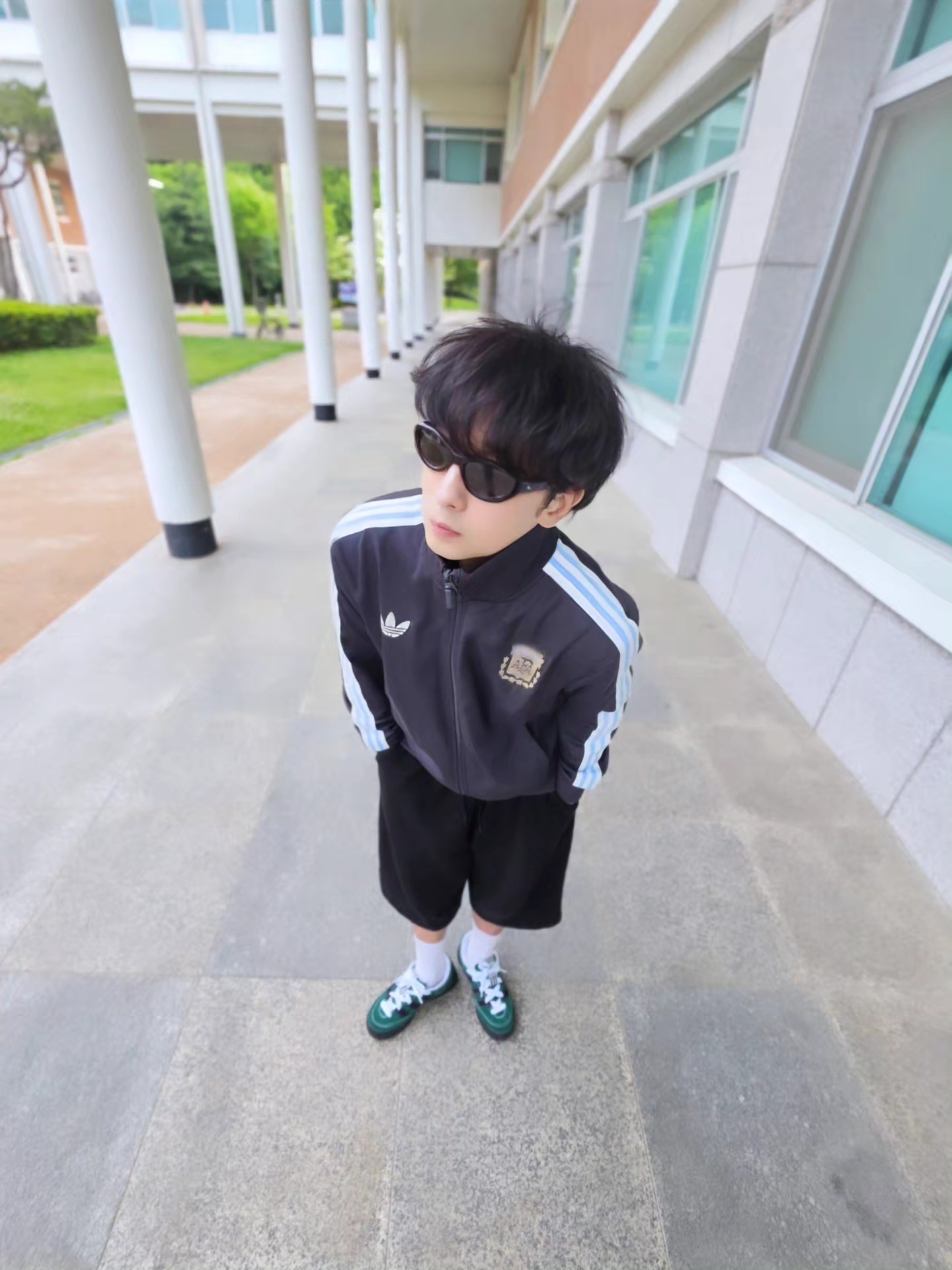 Adidas Argentina Beckenbauer Track Top Utility Black - KR Sizing, Adidas Argentina Beckenbauer Track Top Utility Black - US Sizing 착용 스타일 - 6