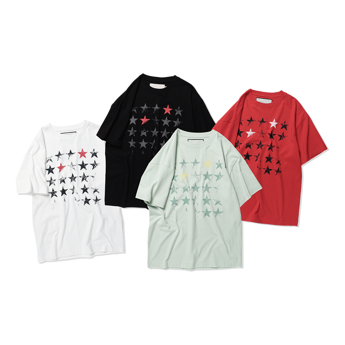 더바이닐하우스 페이디드 스타 티 화이트(Thevinylhouse Faded Star Tee White) - 5