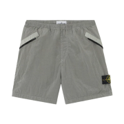 Stone Island L100008 Nylon Metal In Econyl Comfort-Fit Shorts with Elasticated Waist Pearl Grey - 26SS