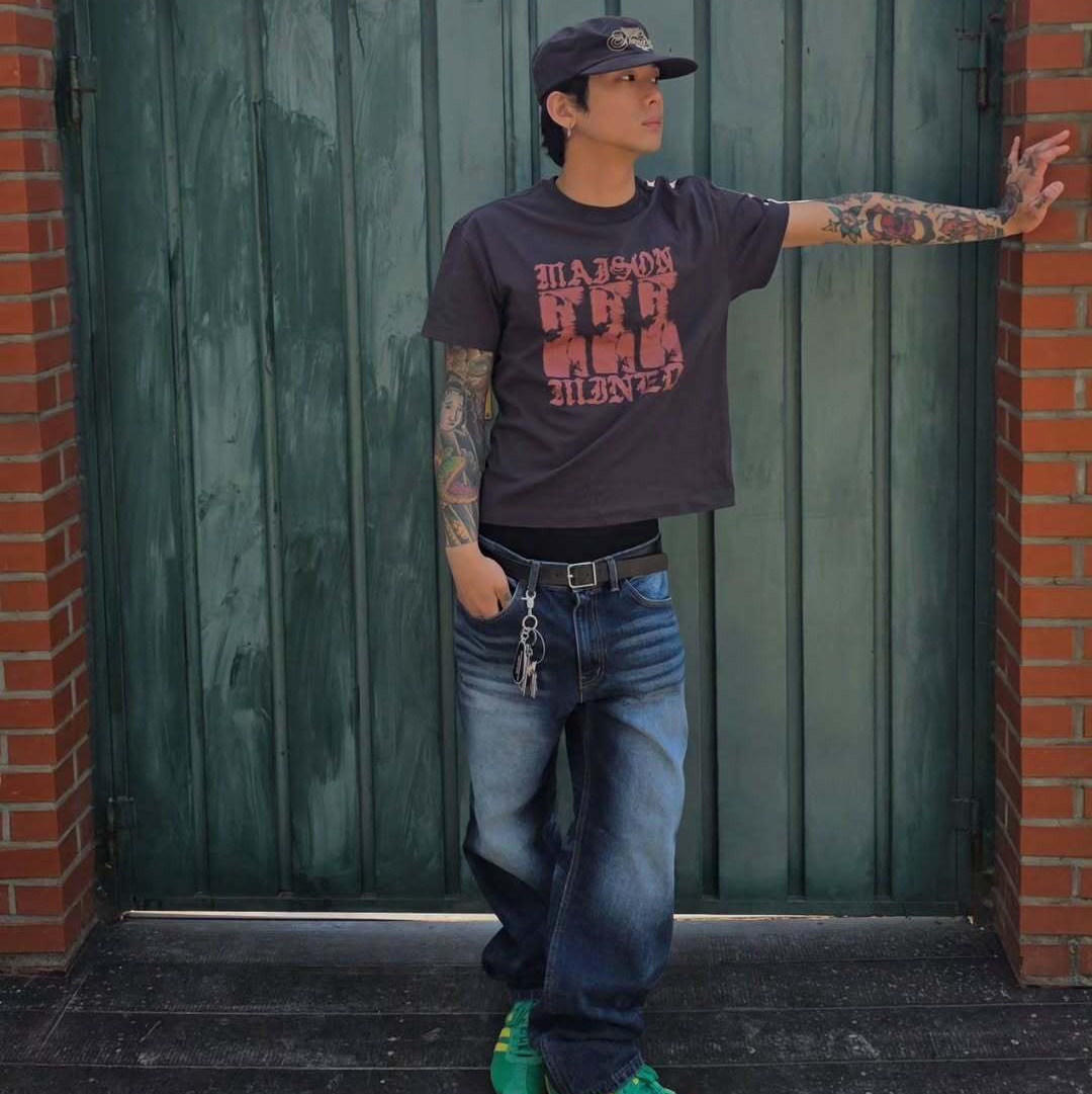 ersco Wahed Regular Jeans Deep Blue 착용 스타일 - 1