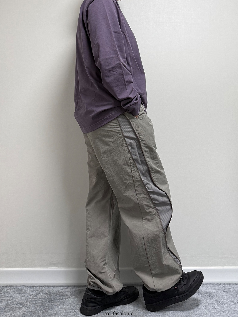 Sansan Gear Zipper Pants Gray - 22SS 착용 스타일 - 2