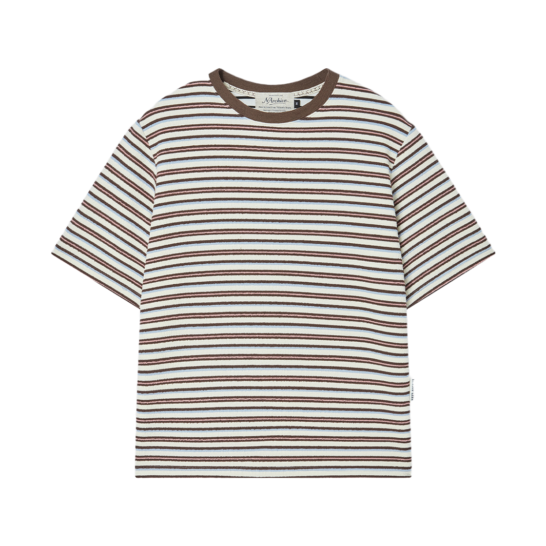 엔 아카이브 에어리 스트라이프 반팔 니트 멀티(N ARCHIVE Airy Stripe Knit Tee Multi)