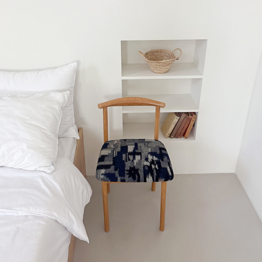 유라이크왓 빈티지 등받이의자 (그레이)(you like what Vintage backrest chair (gray)) - 5