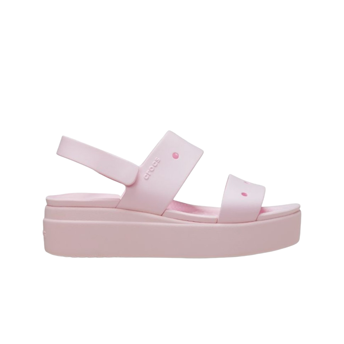 210676-6ZW (W) Crocs Brooklyn 4U Sandal Pink Milk