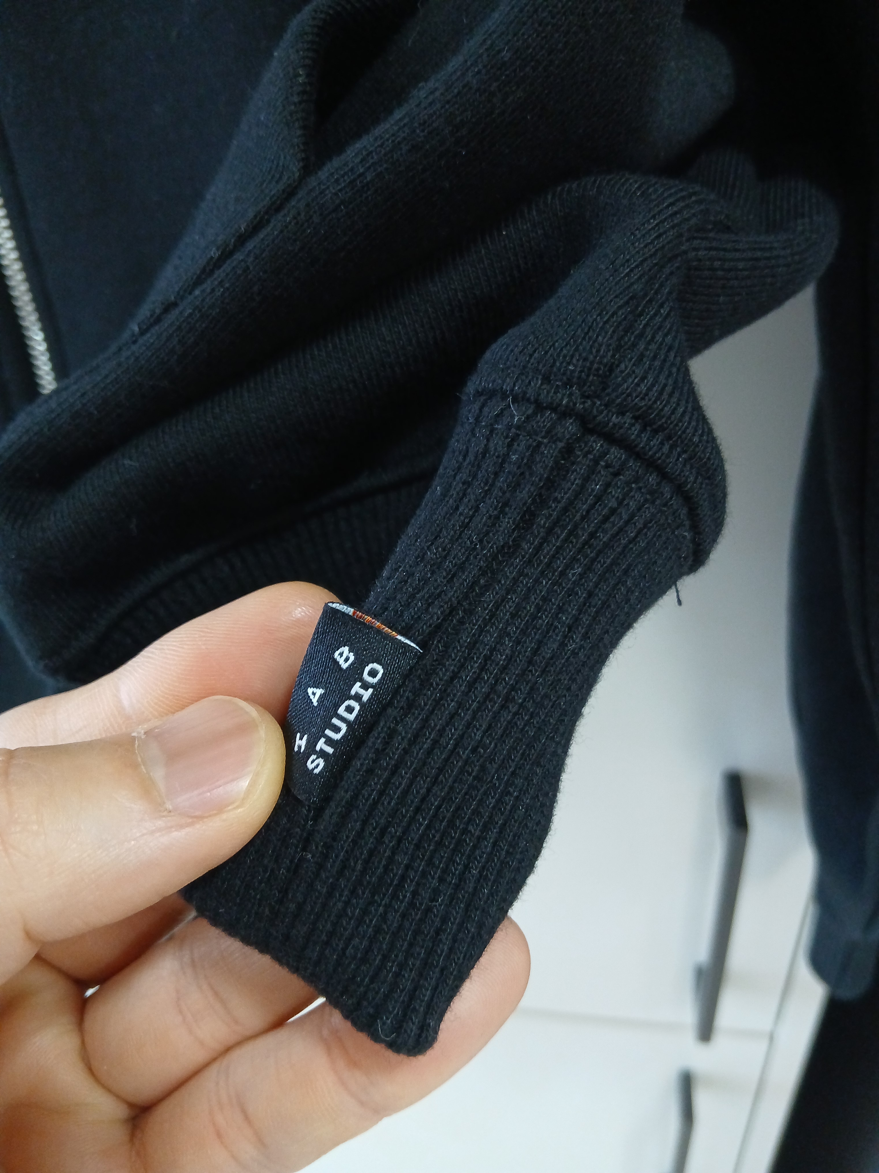 IAB Studio Zip-Up Hoodie Black - 26SS 착용 스타일 - 8