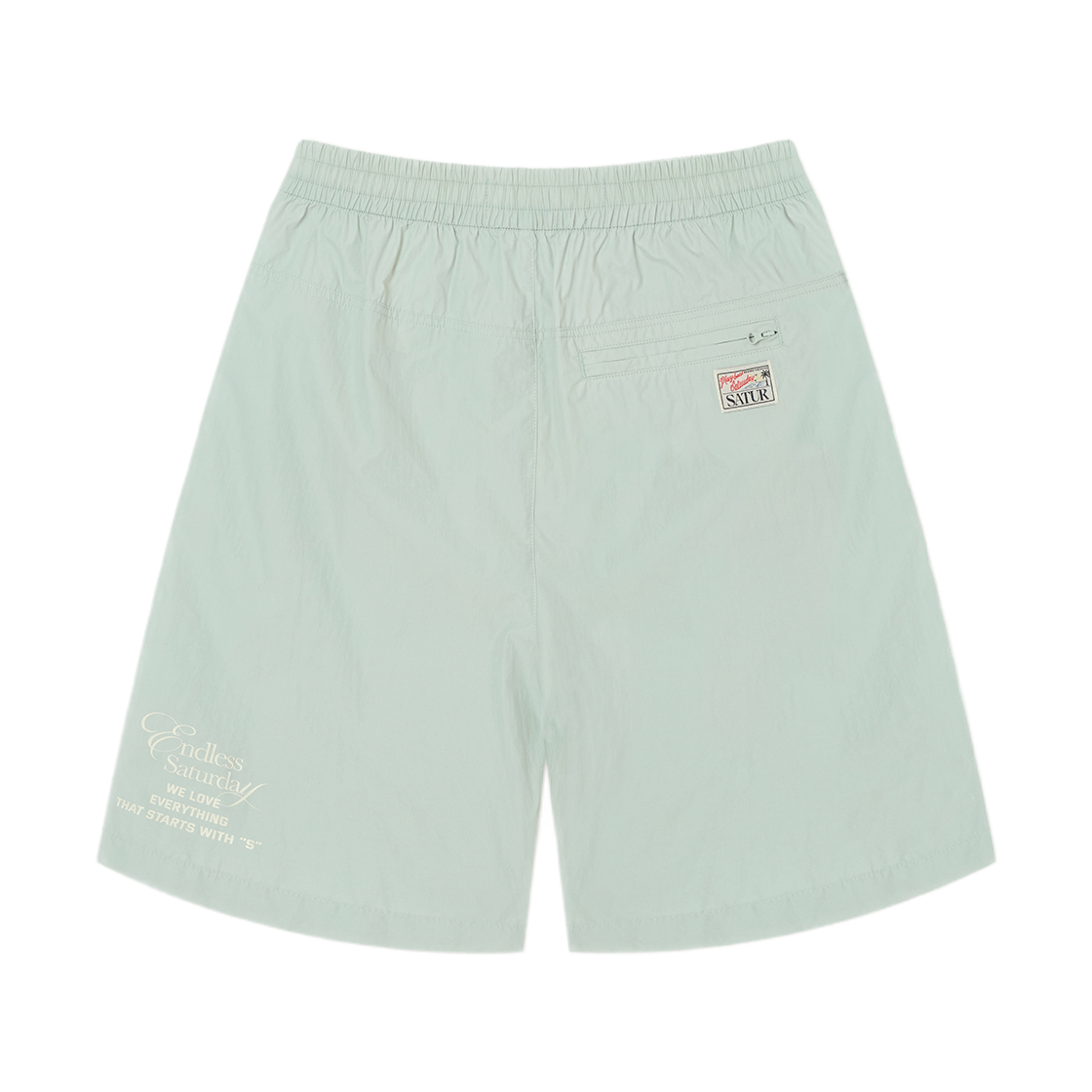 세터 시트론 그래픽 나일론 버뮤다 팬츠 그린(SATUR Citron Graphic Nylon Bermuda Pants Green) - 2