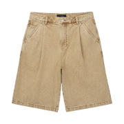 Iro Inatta Pigment-Washed One-Tuck Short Pants Khaki