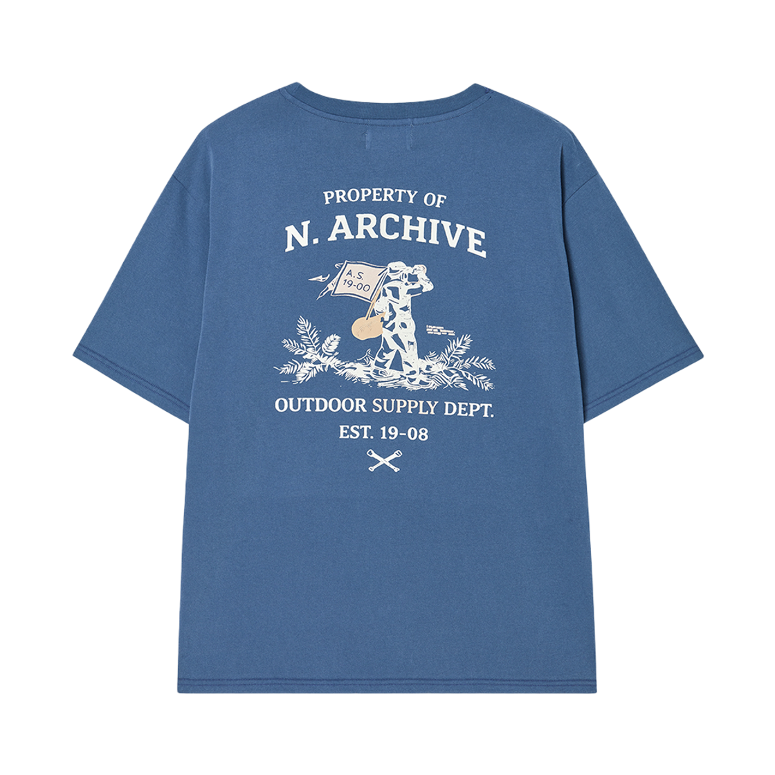 엔 아카이브 빈티지 익스플로러 워시드 반팔 티셔츠 네이비(N ARCHIVE Vintage Explorer Washed T-Shirt Navy) - 2
