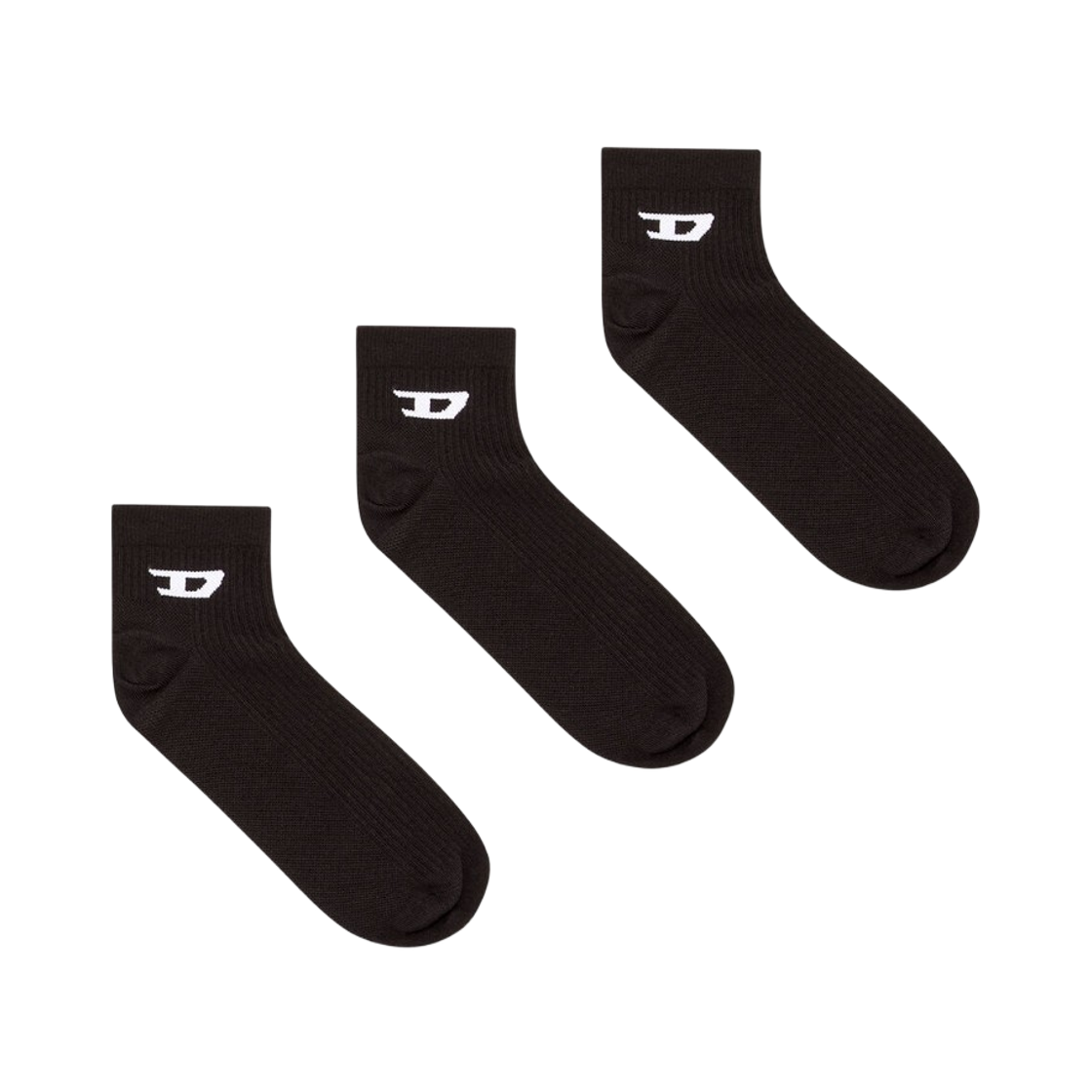 A178810LKBI-E4101 Diesel Skm-D Ankle Socks Black (3 Pack)