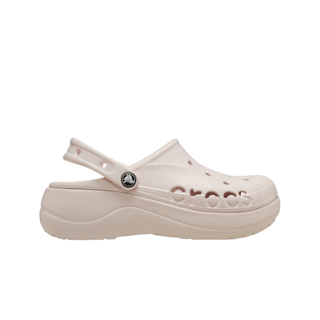 208186-6PI (W) Crocs Baya Platform Clog Barely Pink