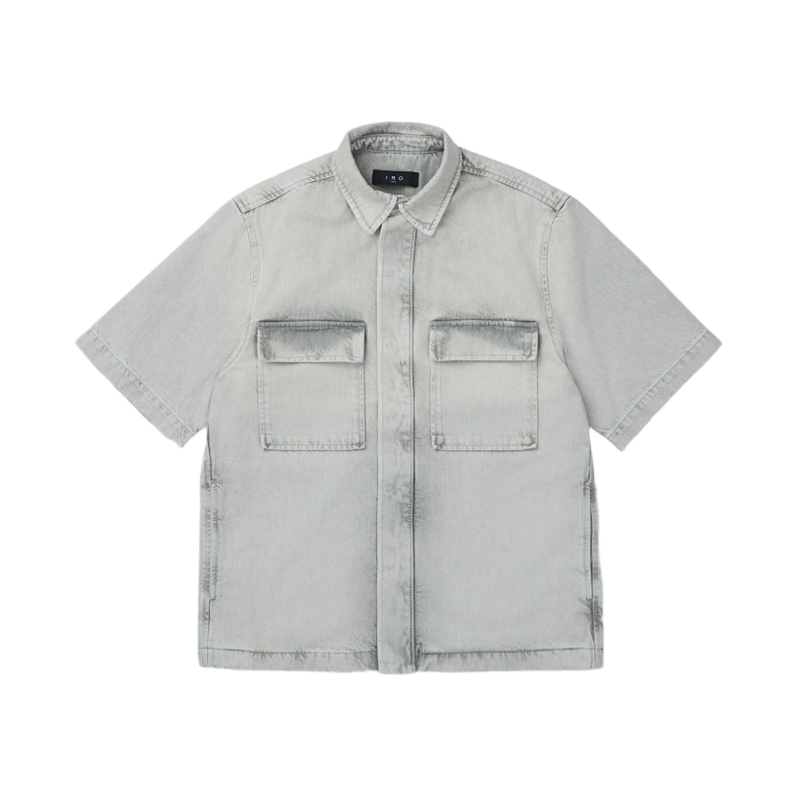 이로 이베라 데님 반팔 셔츠 그레이(Iro Ivera Denim Short Sleeve Shirt Gray) - 2