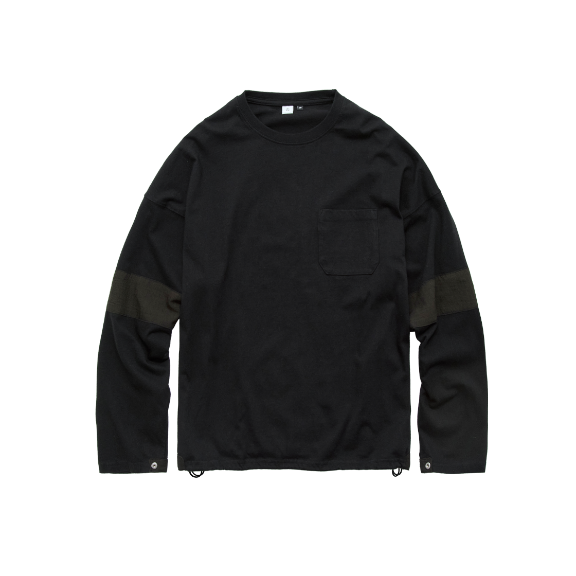 폴리테루 보더 롱 슬리브 블랙 브라운(Polyteru Boarder Long Sleeves Black Brown)