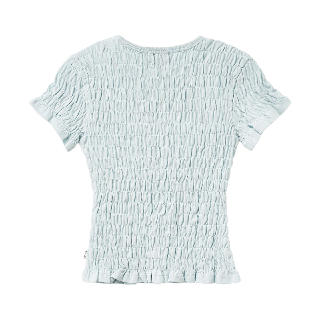 세터 우먼 시트론 스모킹 반팔 티셔츠 스카이 블루(SATUR W Citron Smocked T-Shirt Sky Blue) - 2