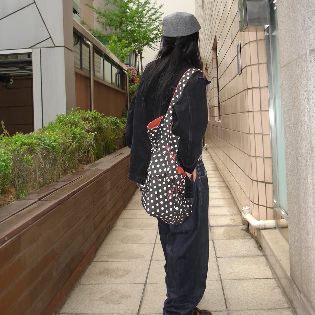 ersco Denim Chore Jacket Black 착용 스타일 - 5