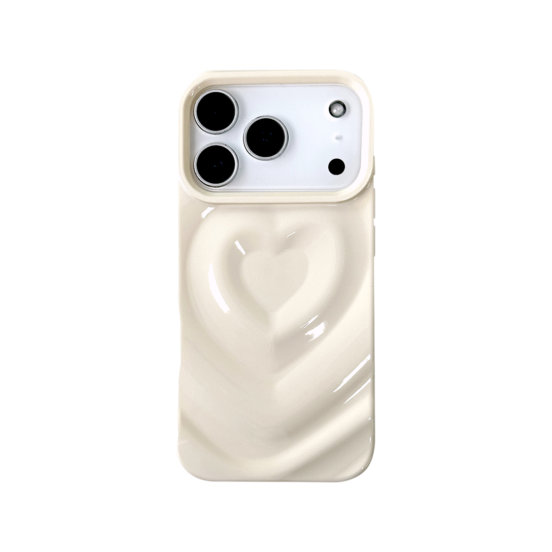 나인틴프라이데이 입체 하트 케이스 - 화이트 (아이폰)(NINETEENFRIDAY 3D Heart Case - White (Iphone))