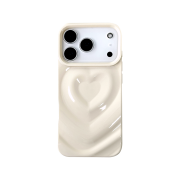 NINETEENFRIDAY 3D Heart Case - White (Iphone)