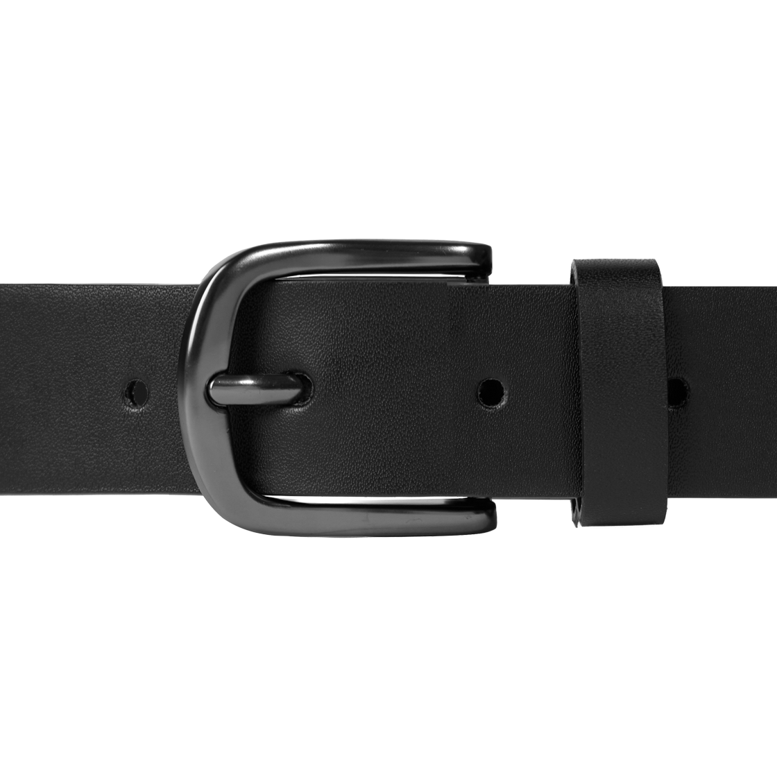 누아트스튜디오 베이직 라운드 레더 벨트 블랙 다크실버(NUARTSTUDIO Basic Round Leather Belt Black Dark Silver) - 2