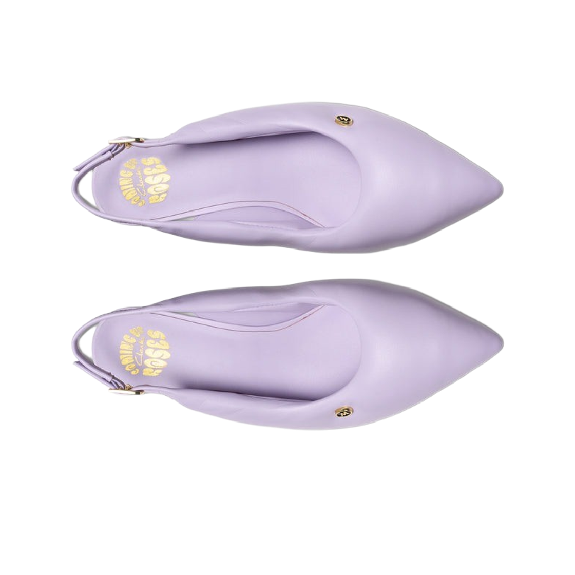 (W) 클락스 x 마틴 로즈 CUR 슬링 라일락 레더((W) Clarks x Martine Rose CUR Sling Lilac Leather) - 2
