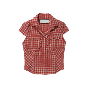 (W) Thevinylhouse Petit Half Shirts Red