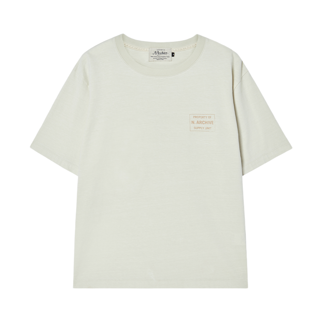 엔 아카이브 빈티지 익스플로러 워시드 반팔 티셔츠 아이보리(N ARCHIVE Vintage Explorer Washed T-Shirt Ivory)