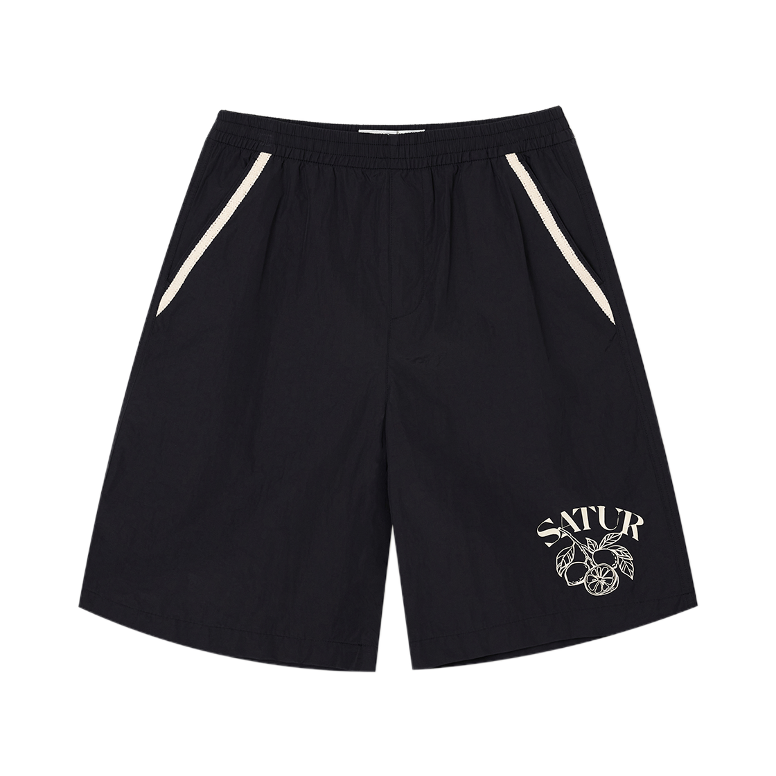 세터 시트론 그래픽 나일론 버뮤다 팬츠 블랙(SATUR Citron Graphic Nylon Bermuda Pants Black)