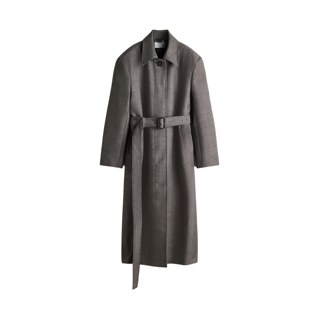 (W) 에이치앤엠 x 스텔라 맥카트니 울 카 코트 다크 그레이((W) H&M x Stella McCartney Wool Car Coat Dark Grey)