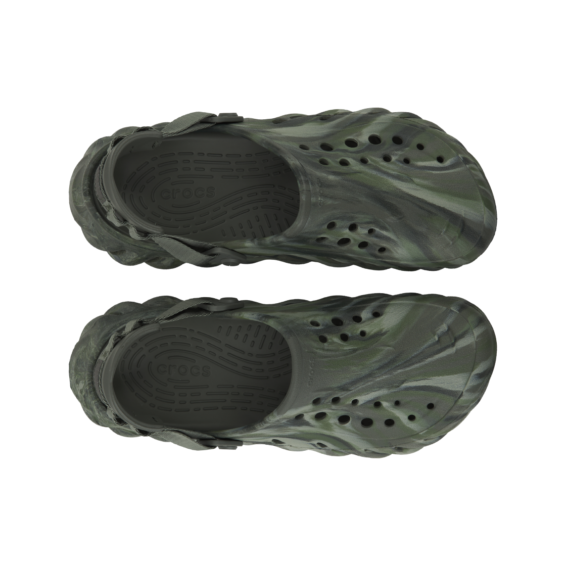 크록스 에코 마블드 클로그 더스티 올리브 멀티(Crocs Echo Marbled Clog Dusty Olive Multi) - 5